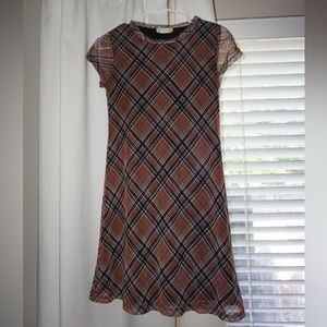 Plaid mini dress